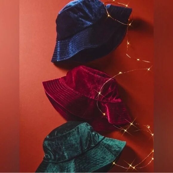 NEW anthropologie velvet bucket hat ? main image 7